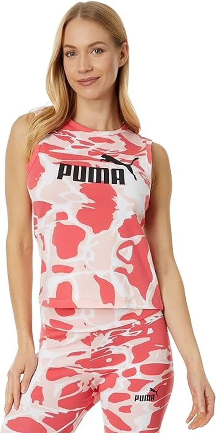 PUMA Summer Splash All Over Print Tank (Loveable) Women's Clothing