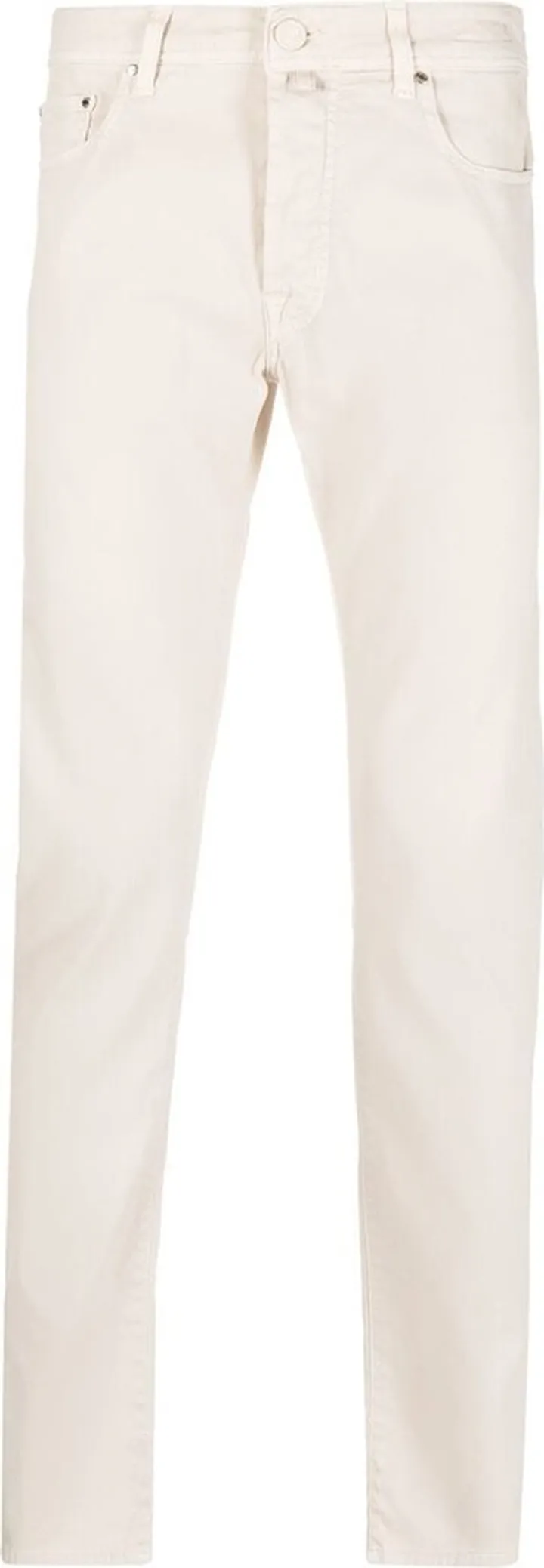 Textured-Finish Straight-Leg Pants