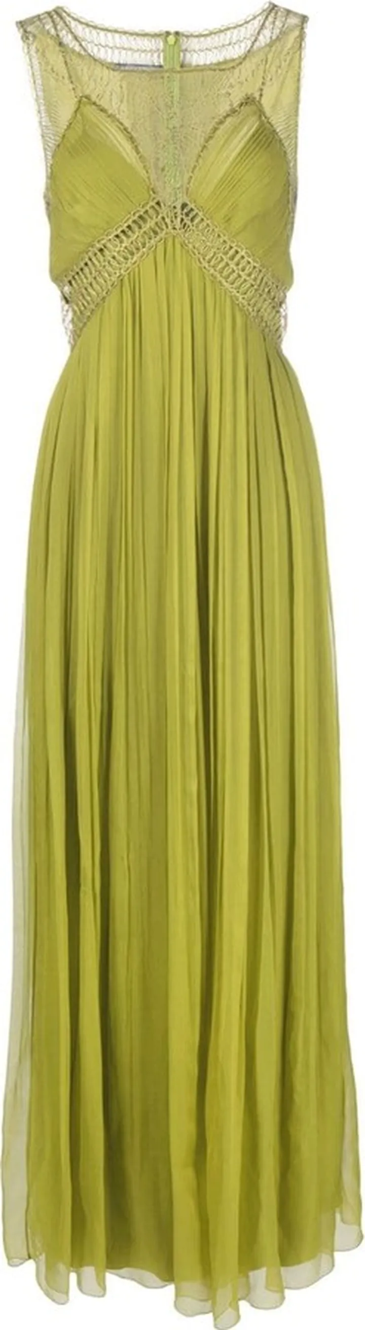 Cornely-embroidered silk maxi dress