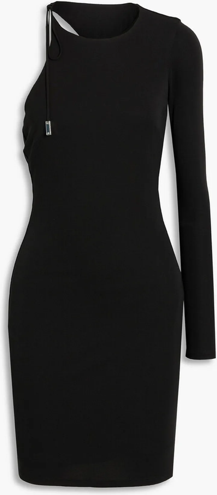 Kayleigh one-sleeve cutout jersey mini dress