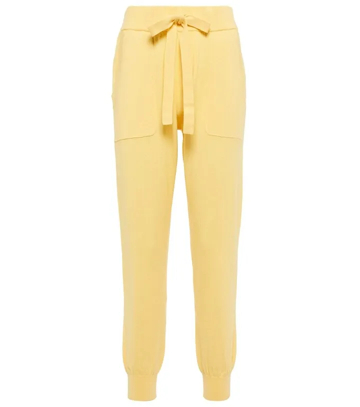 Cotton and cashmere sweatpants