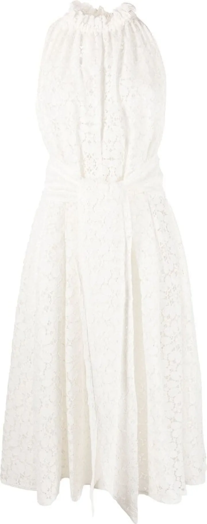Sleeveless Floral Lace Dress