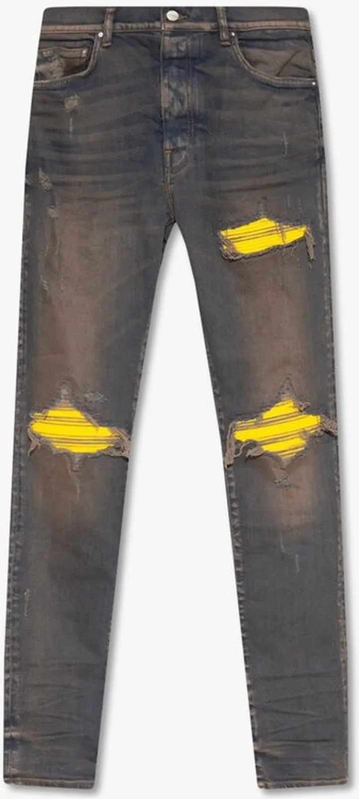 Amiri Fitted Distressed Jeans