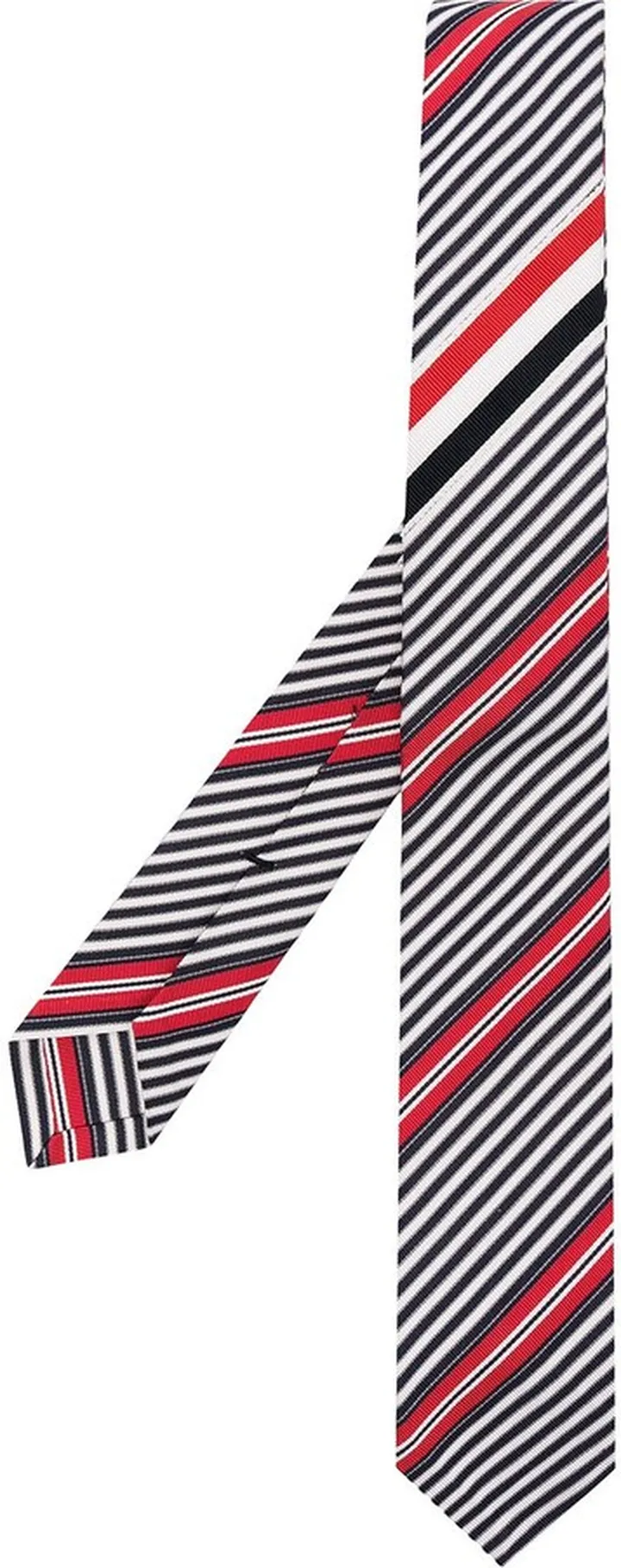 Diagonal Stripe Knitted Tie