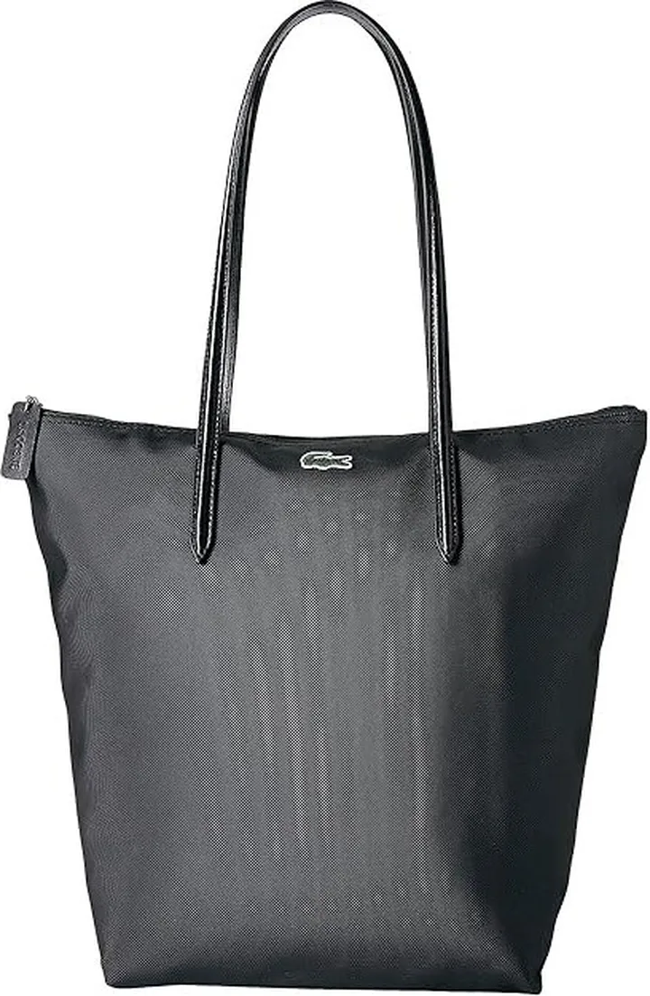 Lacoste L.12.12 Concept Vertical Shopping Bag (Black) Handbags