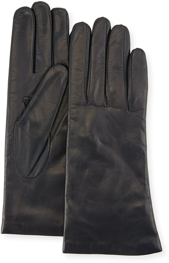 Cashmere-Lined Napa Leather Gloves