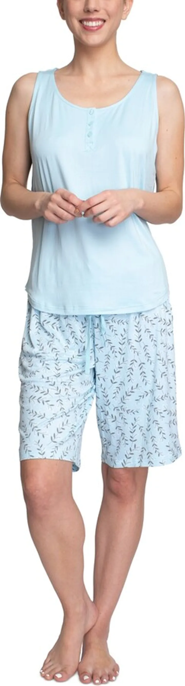 Hanes Women's 3-Piece Travel Pajama Set