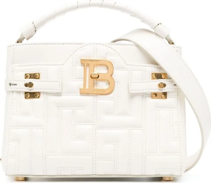 White B-Buzz 22 Quilted Leather Bag