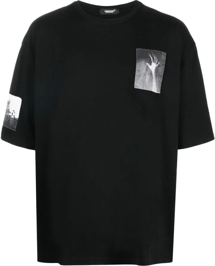 x Psycho graphic-patch T-shirt