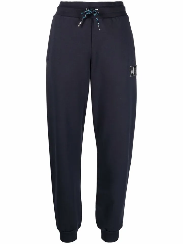Organic Cotton Logo-Plaque Joggers