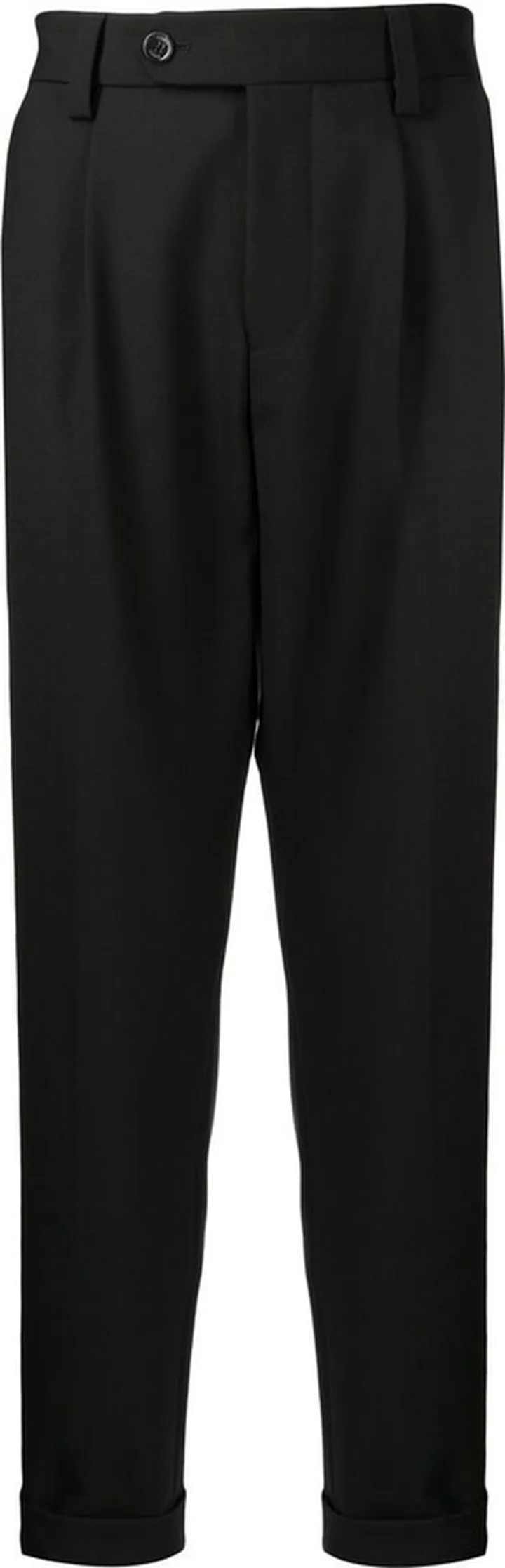 Cropped Slim-Cut Trousers
