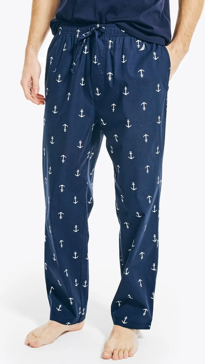 Nautica Mens Anchor Print Sleep Pant