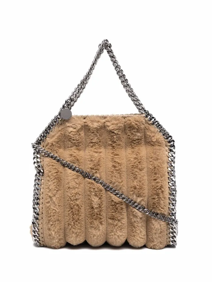 Falabella faux-fur tote bag