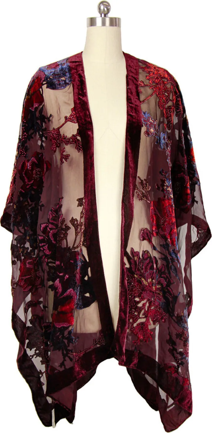 Saachi Burgundy Kimono