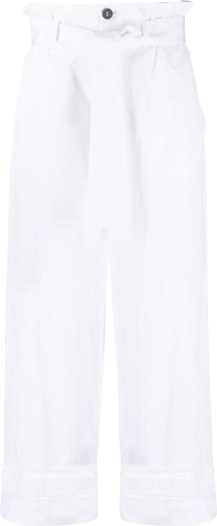 Belted High-Waisted Trousers