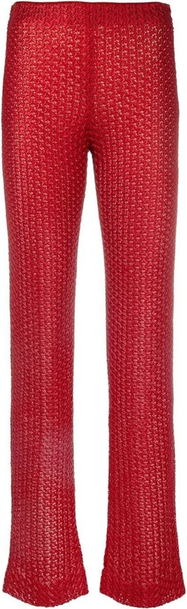 Straight-Leg Knitted Trousers