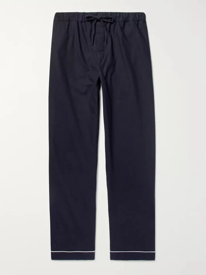 Brushed Cotton-Twill Pyjama Trousers