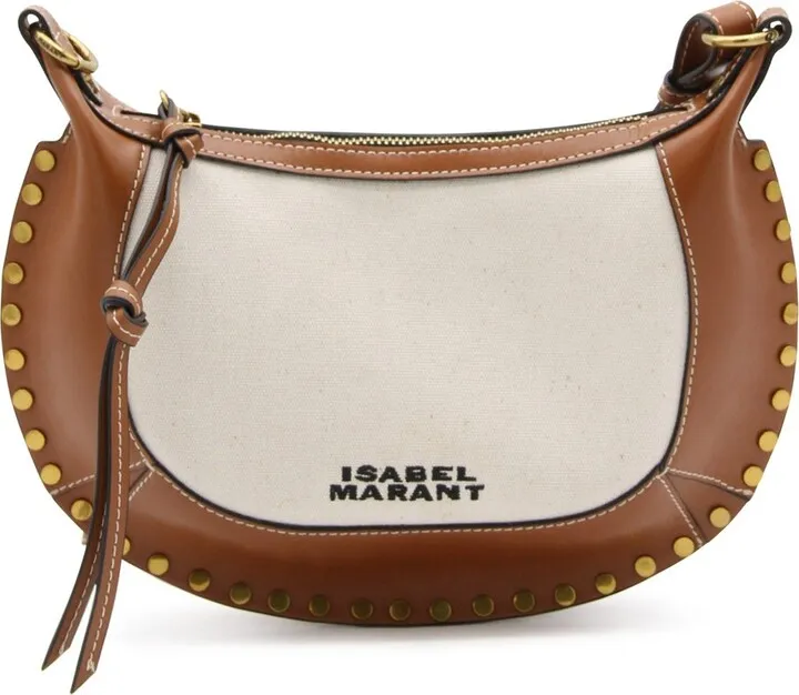 Isabel Marant Whipstitch Chain Trim Zipped Shoulder Bag
