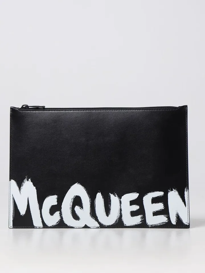 Alexander McQueen leather clutch