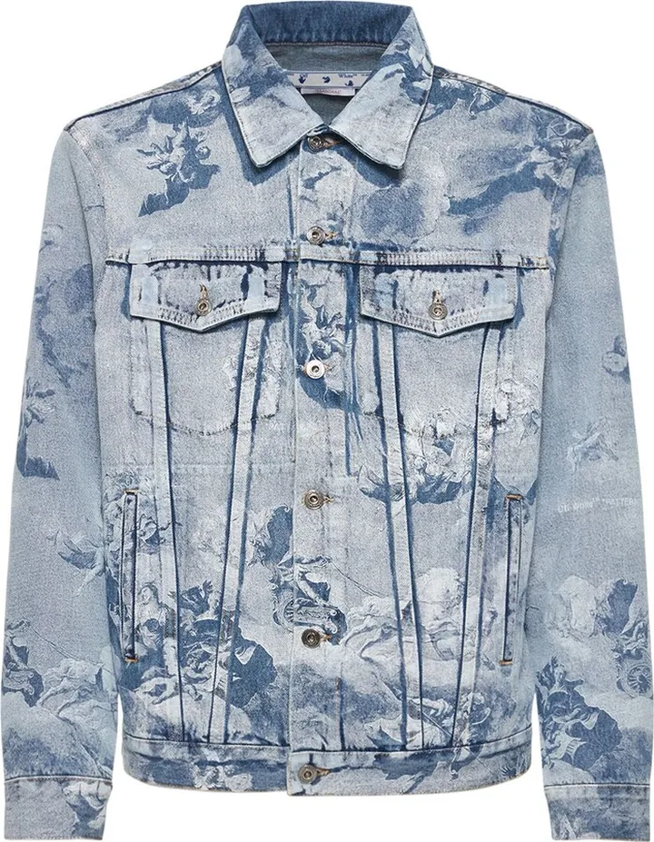 Printed skate denim jacket