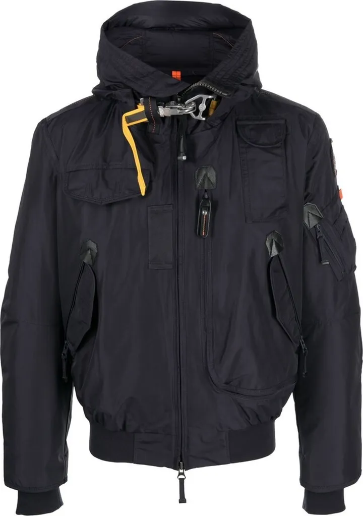 Hooded Multi-Pocket Bomber Jacket