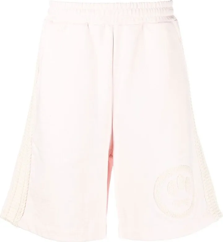 Logo-Patch Cotton Track Shorts