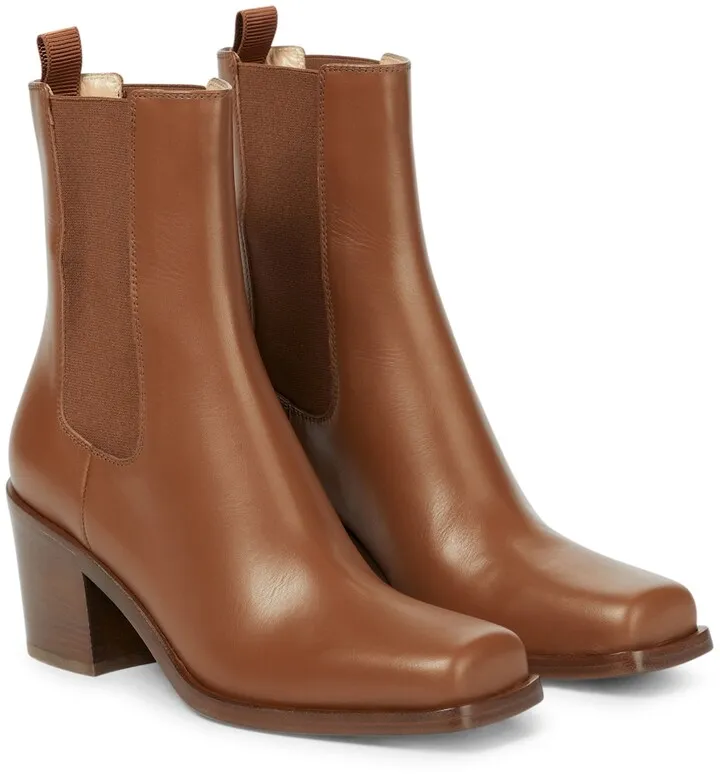 Barr leather ankle boots