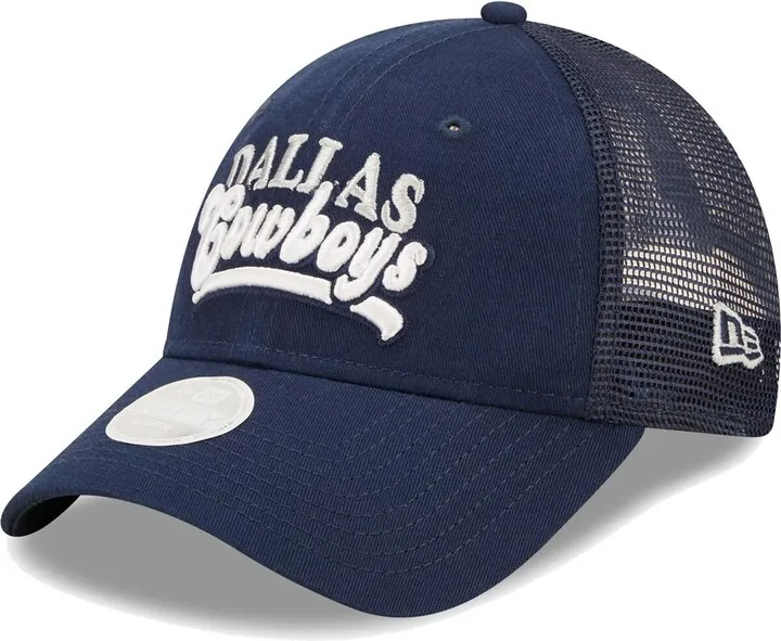 Women's New Era Navy Dallas Cowboys Team Trucker 9FORTY Snapback Hat