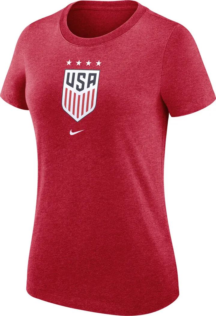 Nike Women's U.S. (4-Star) Soccer T-Shirt in Red