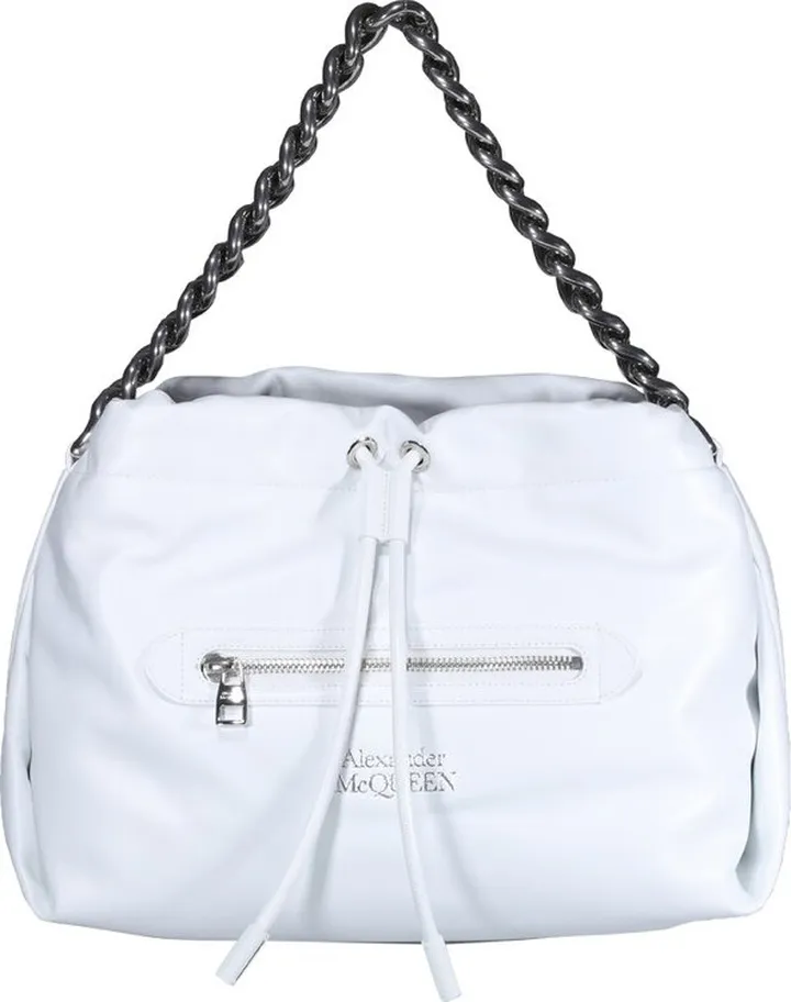 Alexander McQueen Logo Detailed Drawstring Shoulder Bag