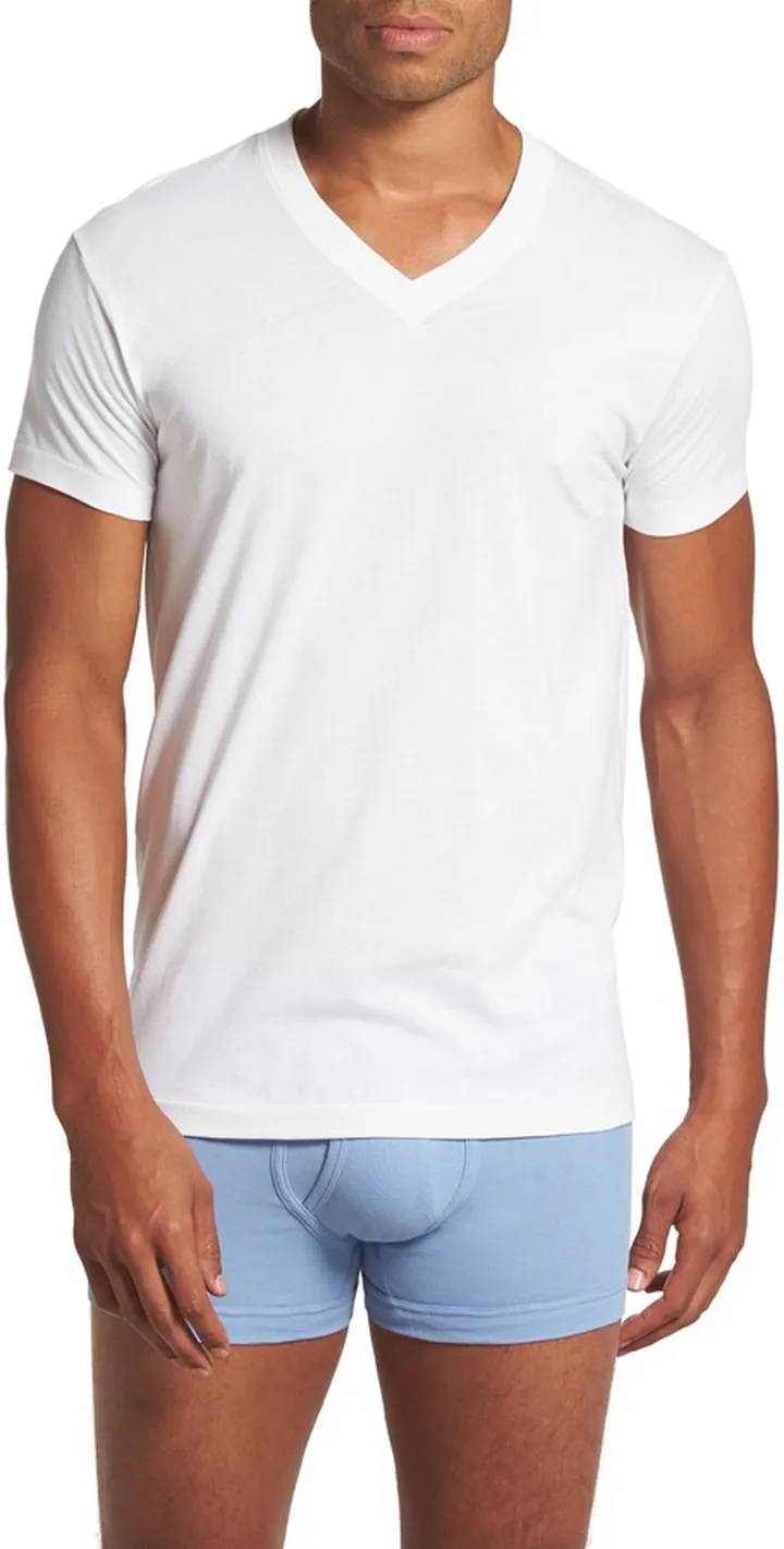 Pima Cotton Slim Fit V-Neck T-Shirt