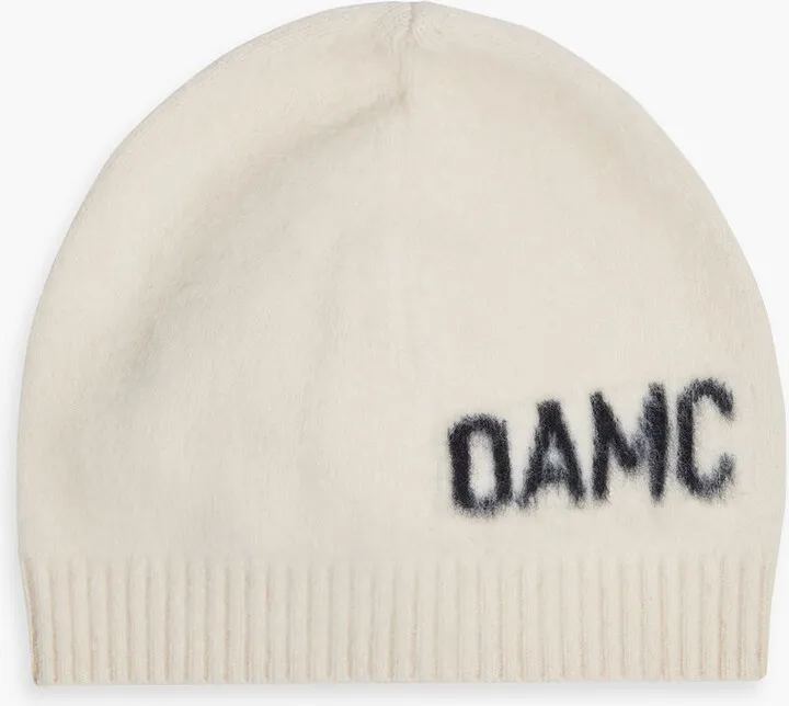 Whistler logo-print brushed wool-blend beanie