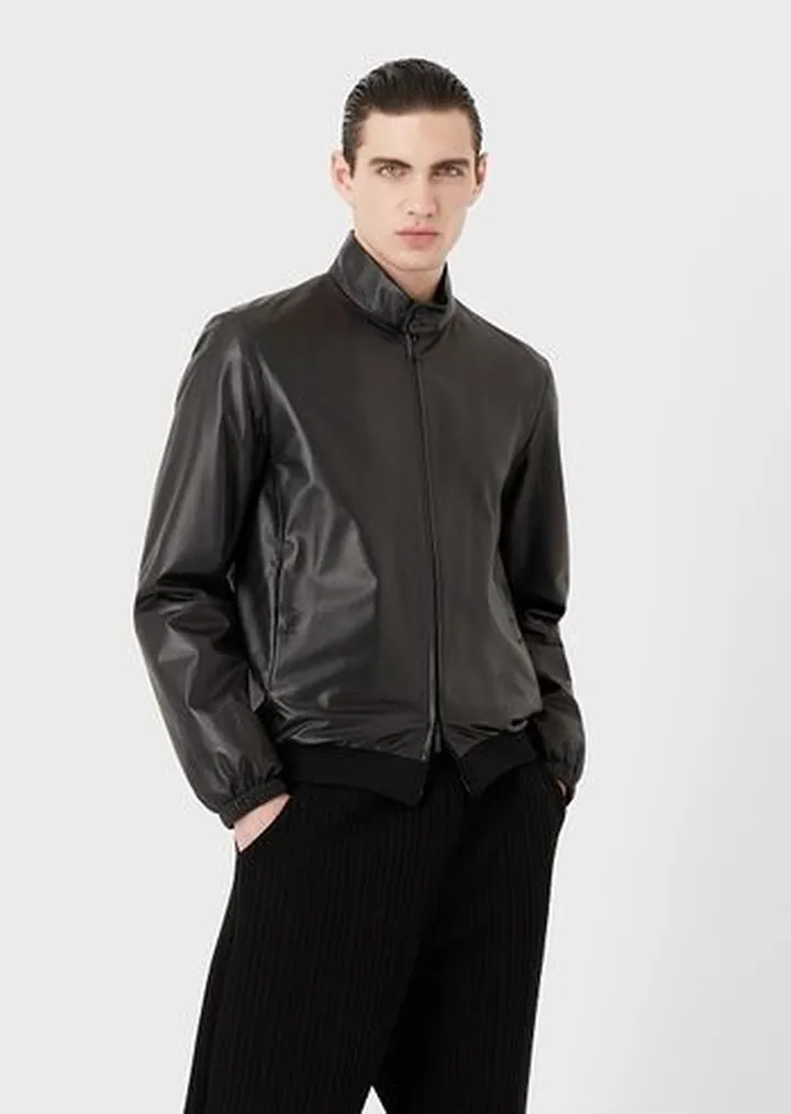 Nappa-leather blouson