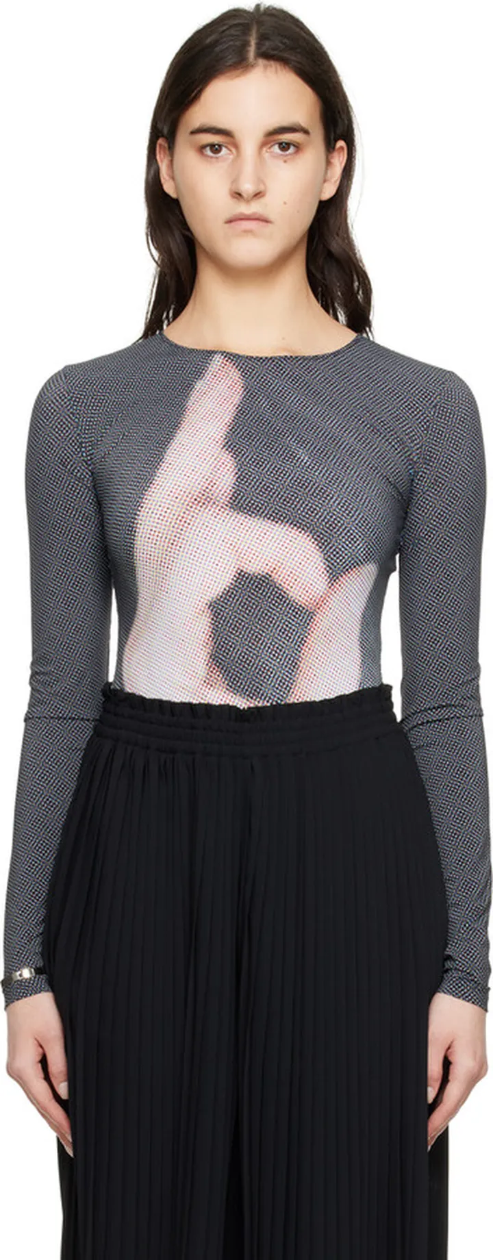 MM6 Maison Margiela Multicolor 6 Hand Bodysuit