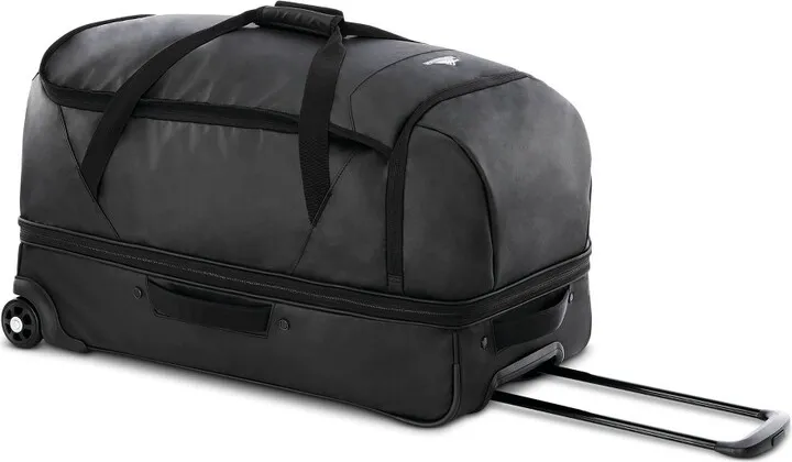 High Sierra Wheeled Drop Bottom 70L Duffel Bag - Black Graphic Carton
