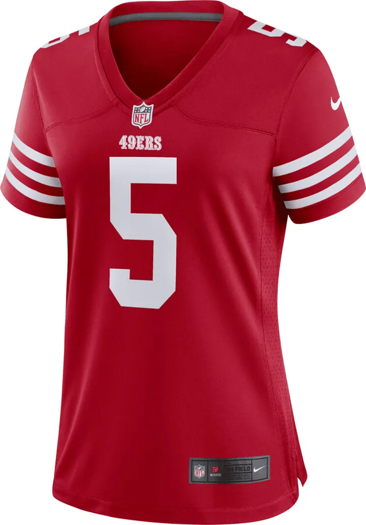 Nike Women's NFL San Francisco 49ers (Trey Lance) Game Football Jersey in Red