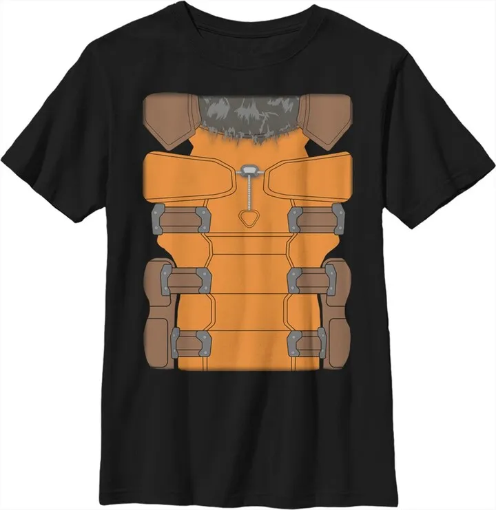 Boy's Marvel Rocket Racoon Body T-Shirt - Black - Small