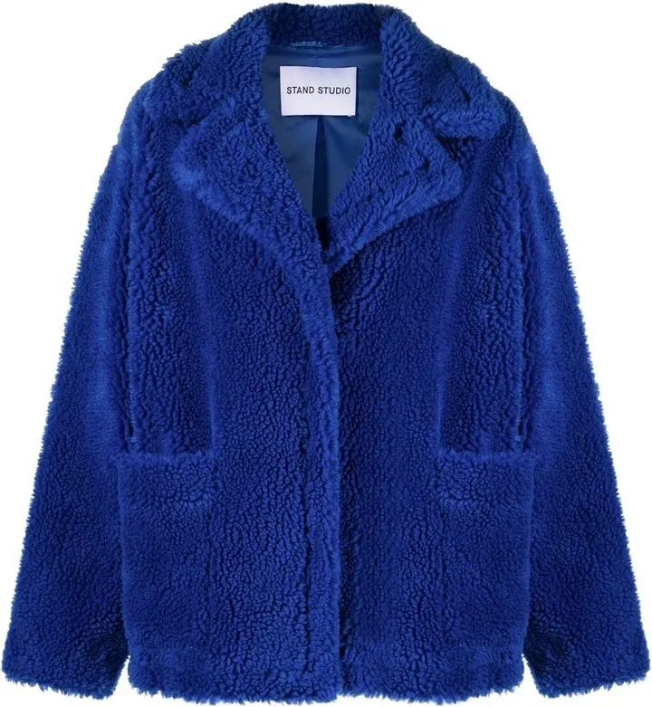 Marina faux shearling short coat