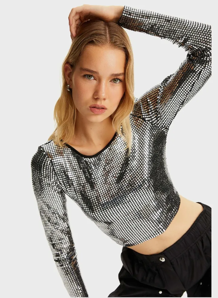 Boat Neck Crop Top