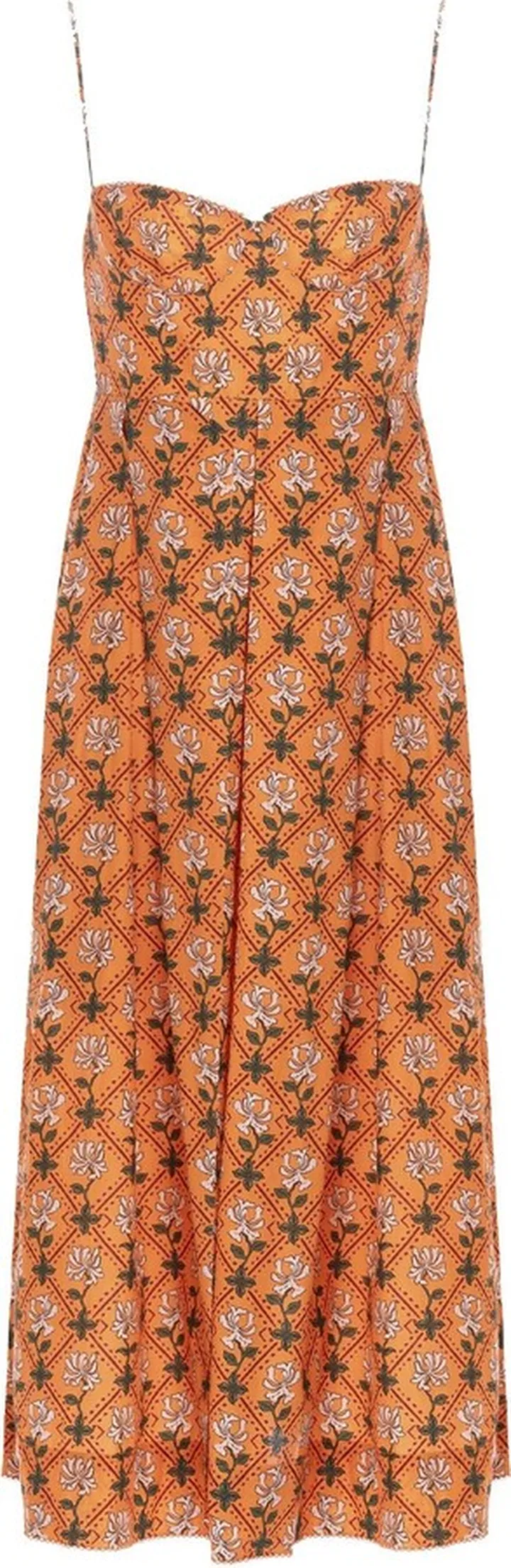 Mambo printed cotton midi dress
