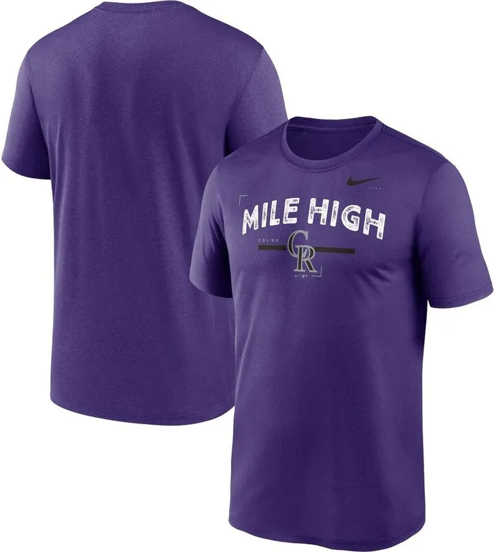Men's Nike Purple Colorado Rockies Local Legend T-shirt