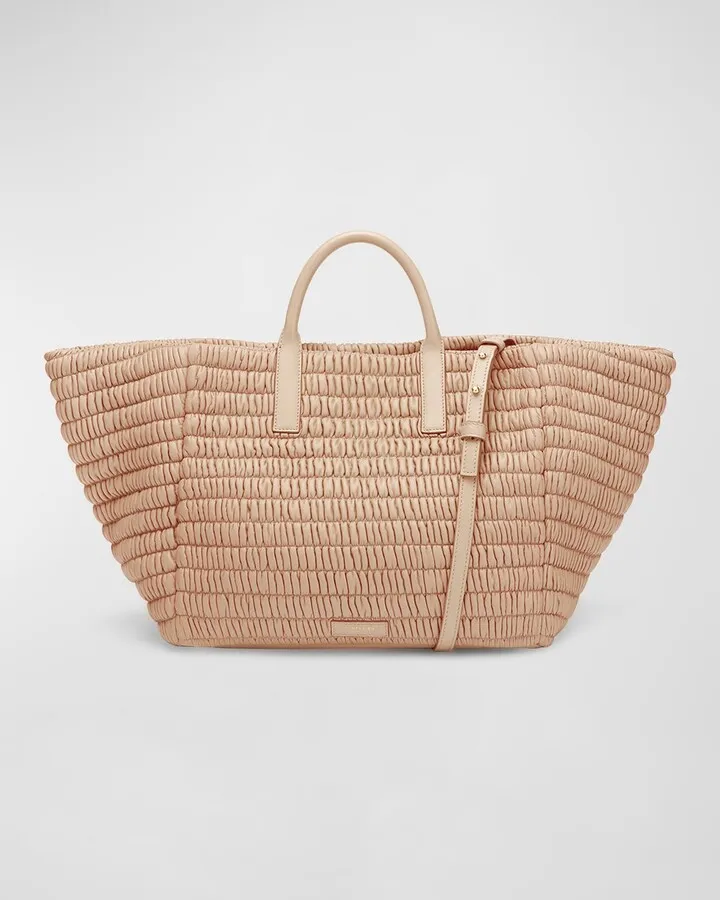 Lisbon Padded Leather Tote Bag