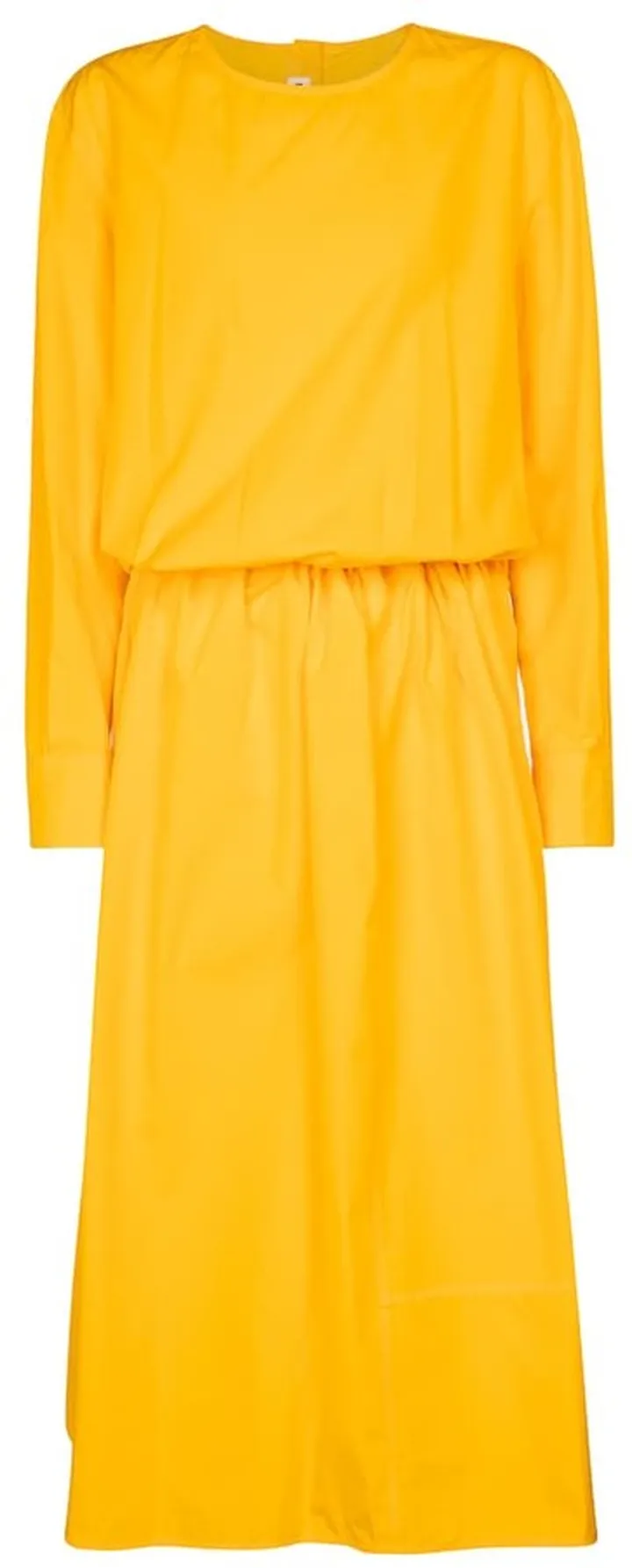 Cotton poplin midi dress