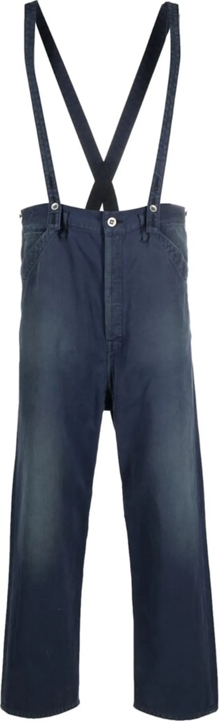 Waist-Belt Straight-Leg Trousers
