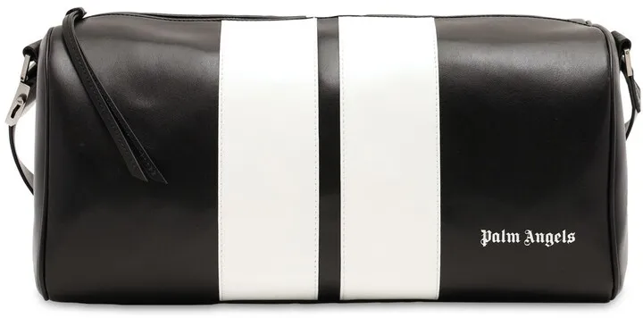 Classic leather track gym bag