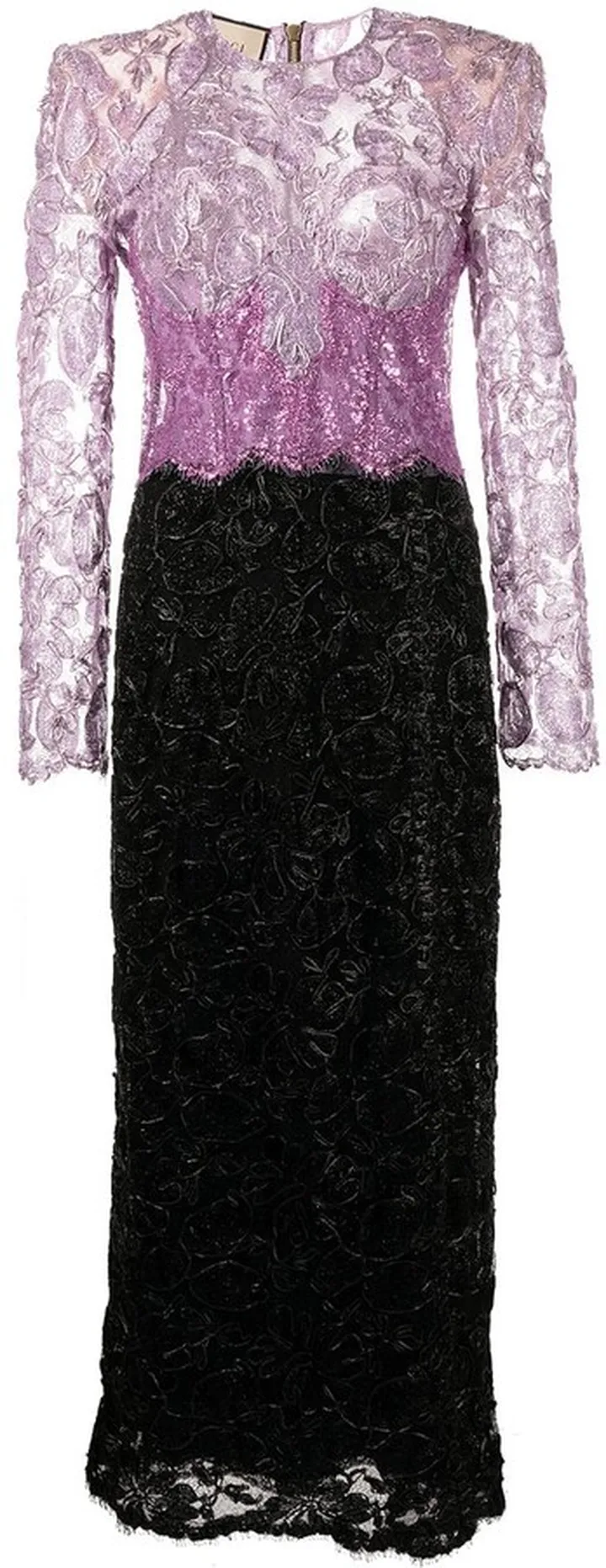 Long-Sleeve Lace Dress