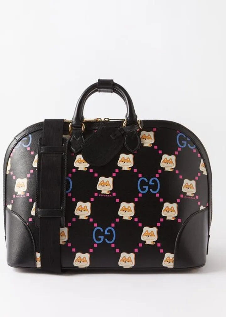 X Pikarar Kawaii And Gg-print Leather Holdall