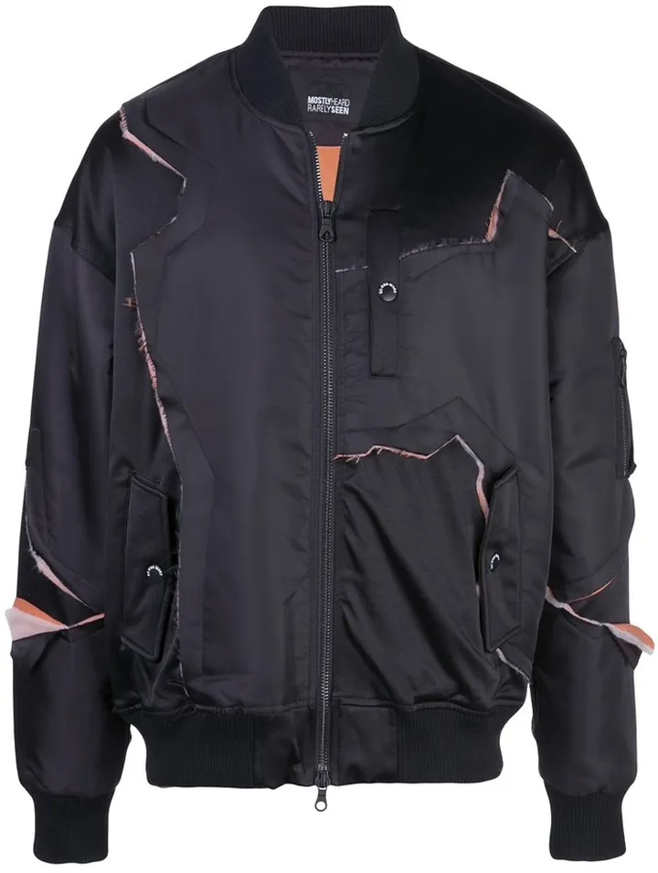 Fray With Me bomber jacket