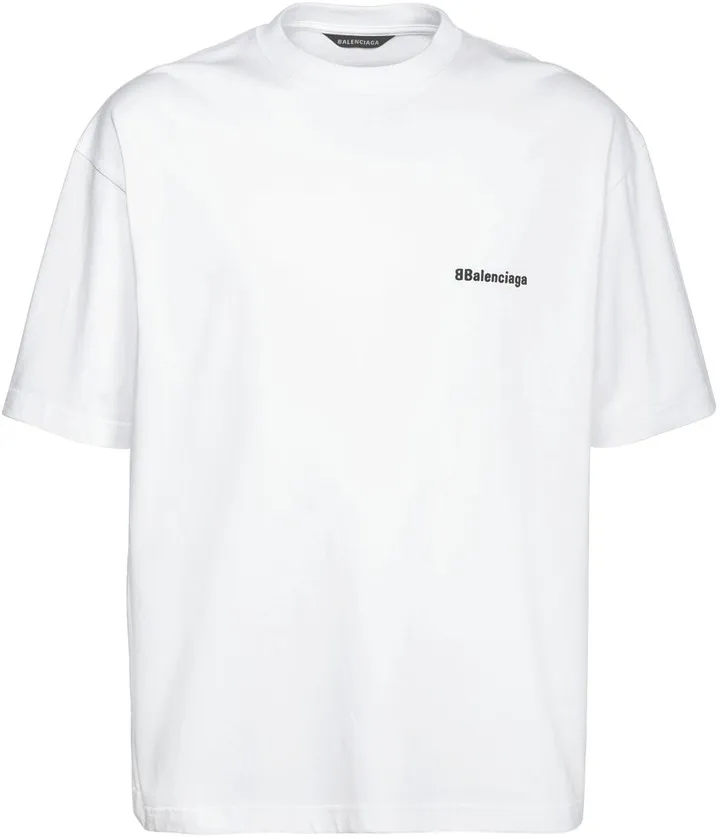 Logo Embroidery Cotton T-Shirt