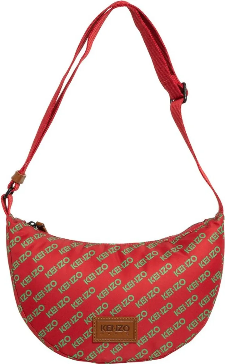 Kenzo Logo-Printed Zipped Shoulder Bag